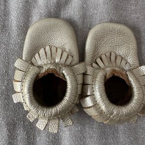 Freshly Picked size 2 (6-12months) gold soft sole moccasins